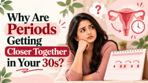 periods getting closer together in your 30s